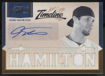2011 Prime Cuts Josh Hamilton Timeline Patch Auto /10 #28