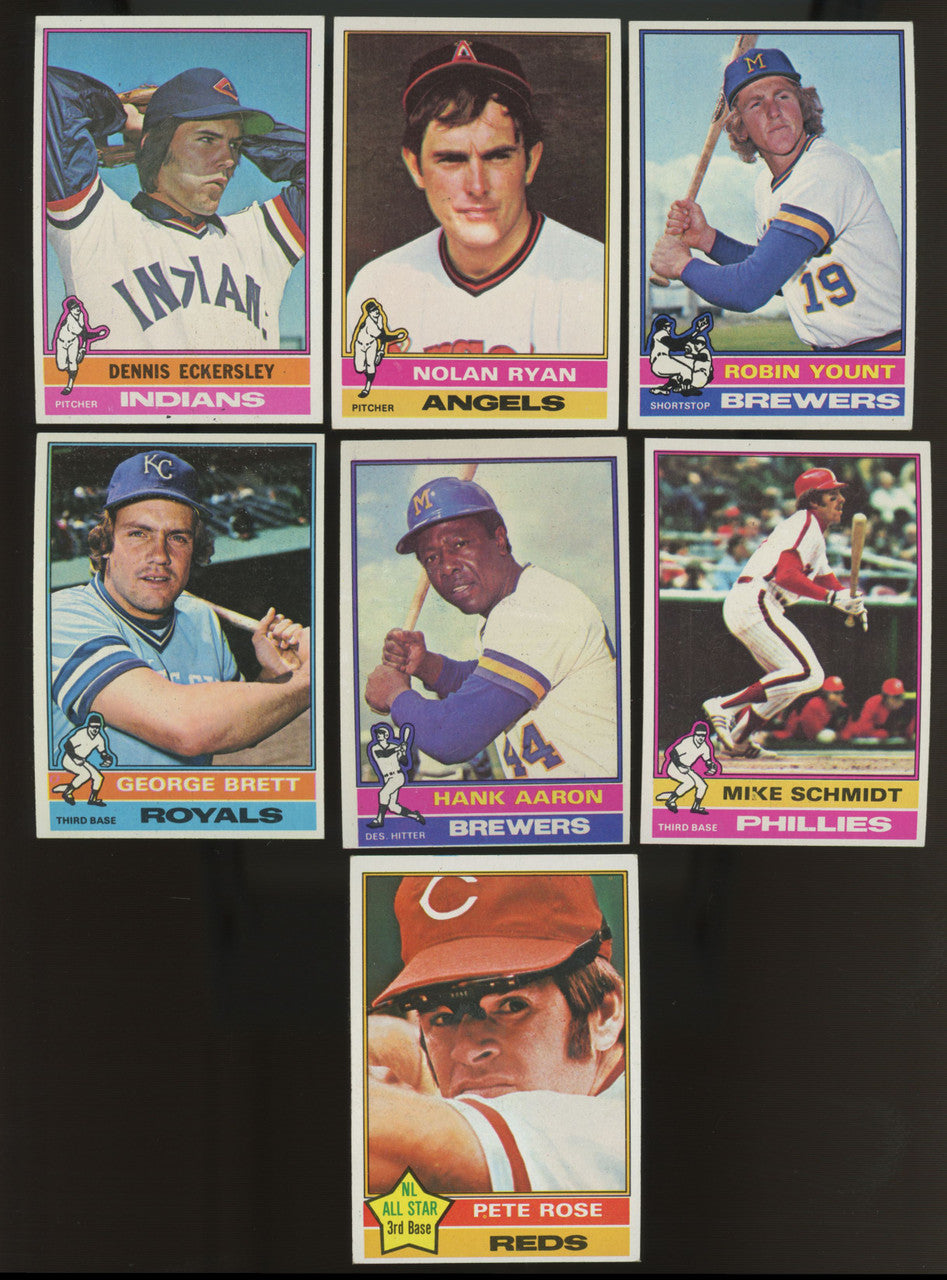 1976 Topps Baseball Complete Set (660) w/ Traded EX-MT Overall