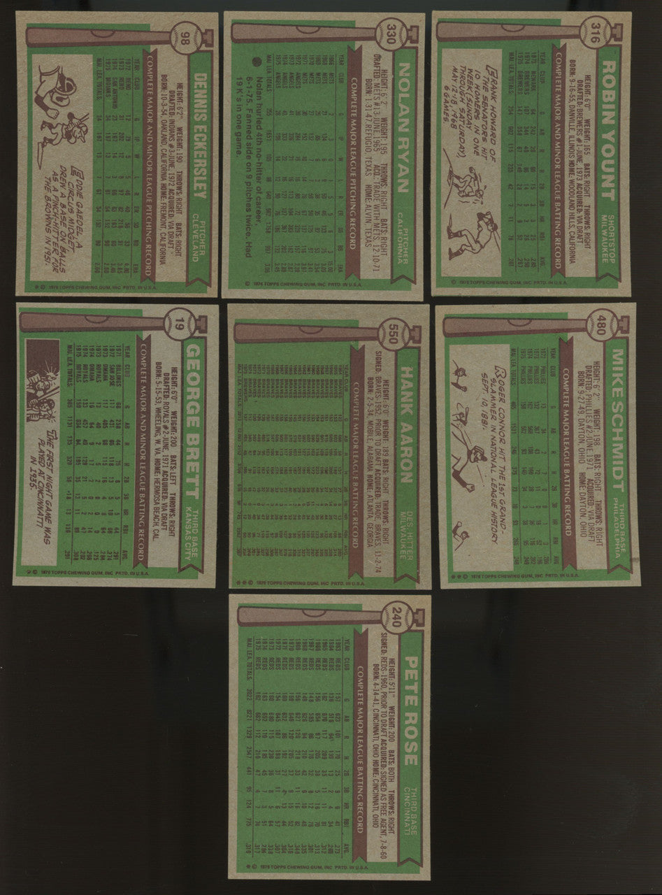 1976 Topps Baseball Complete Set (660) w/ Traded EX-MT Overall