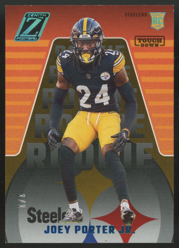 2023 Panini Zenith Joey Porter Jr. RC Touchdown 1/1 #155
