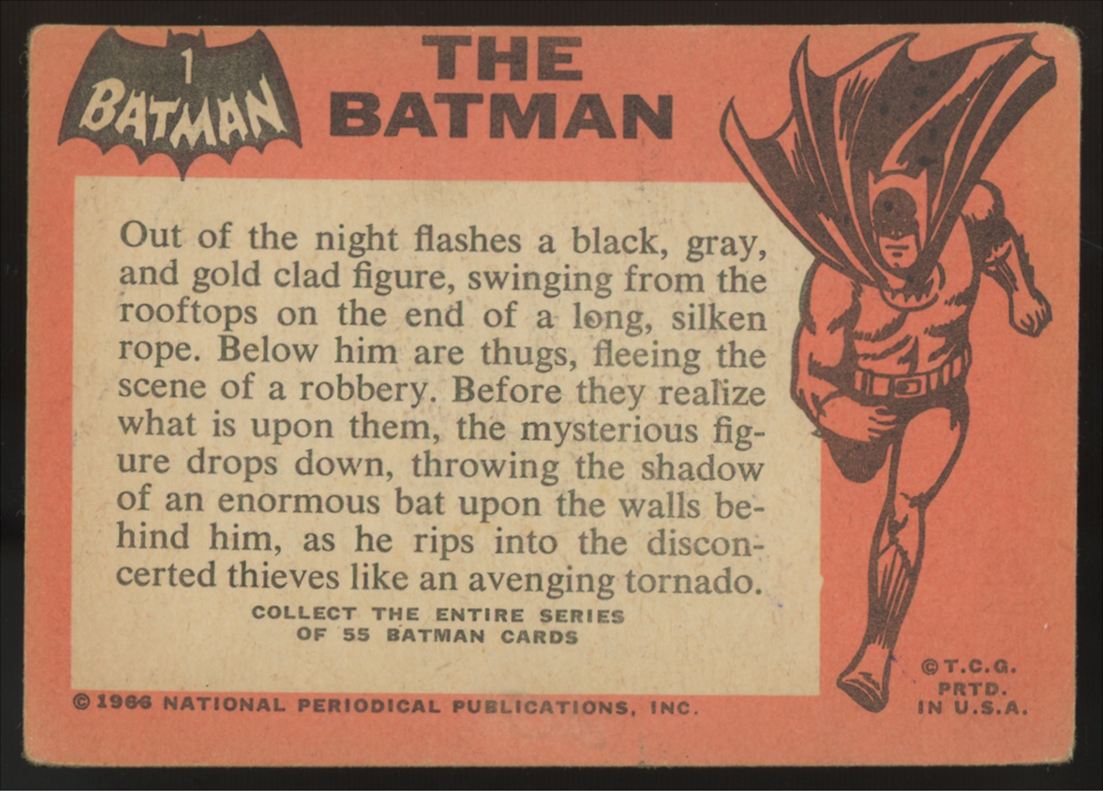 1966 Topps The Batman #1 Poor