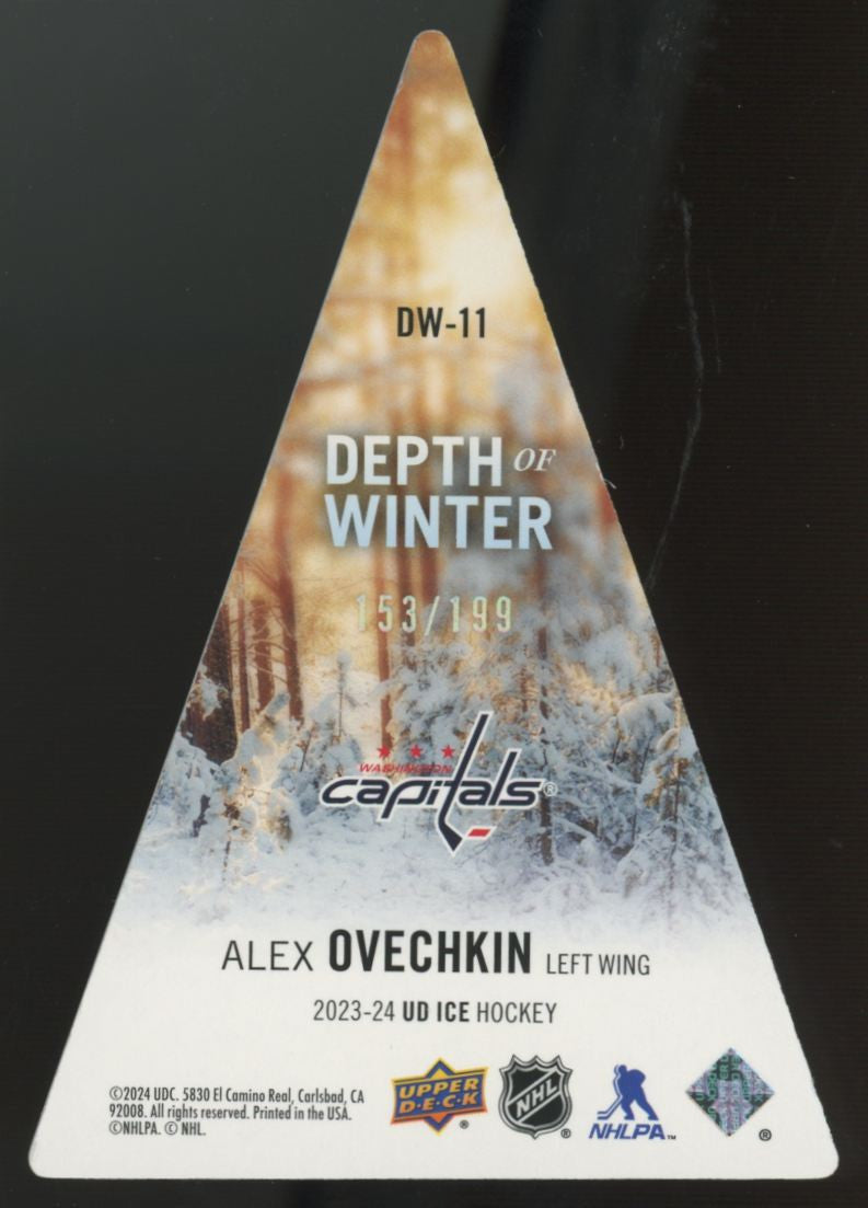 2023-24 Upper Deck Ice Alex Ovechkin Depth Of Winter White Frost /199 #DW-11