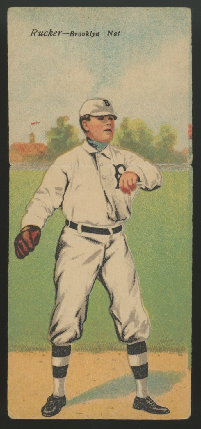 1911 T201 Mecca Double Folders Nap Rucker/Jake Daubert VG
