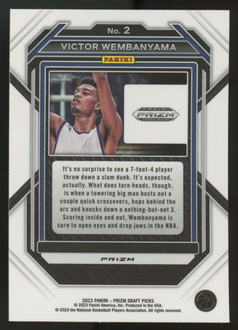 2023-24 Prizm Draft Victor Wembanyama RC Silver Prizm #2