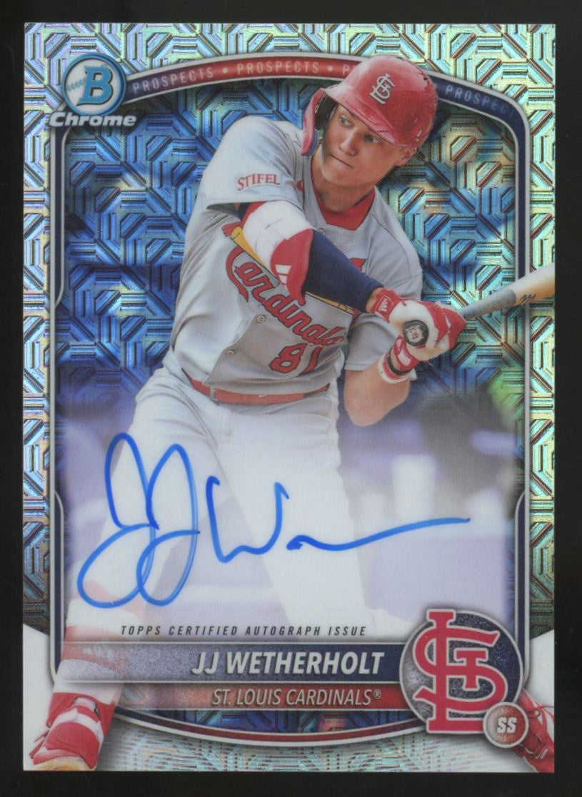 2025 Bowman Chrome Mega Box JJ Wetherholt Auto #BMA-JW