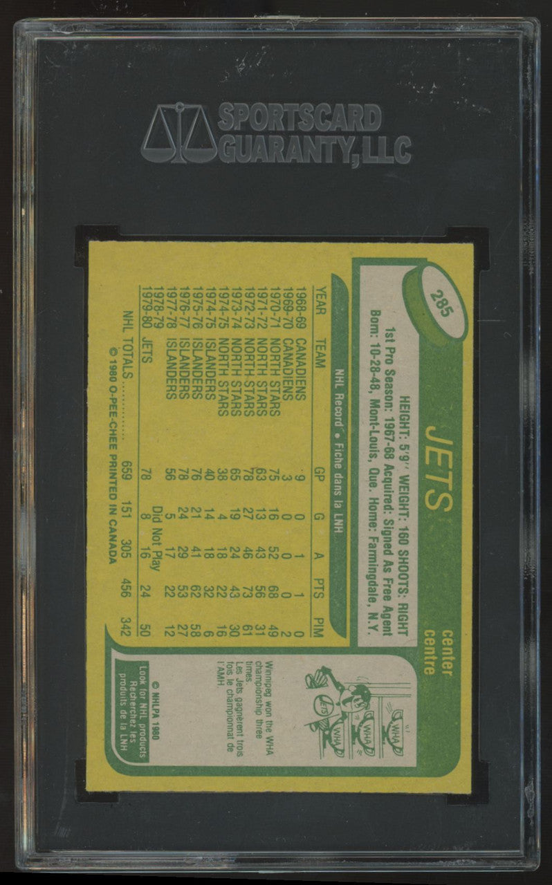 1980-81 O-Pee-Chee Jude Drouin #285 SGC 9