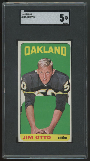 1965 Topps Jim Otto Tall Boy #145 SGC 5