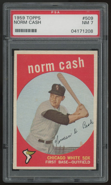 1959 Topps Norm Cash RC #509 PSA 7