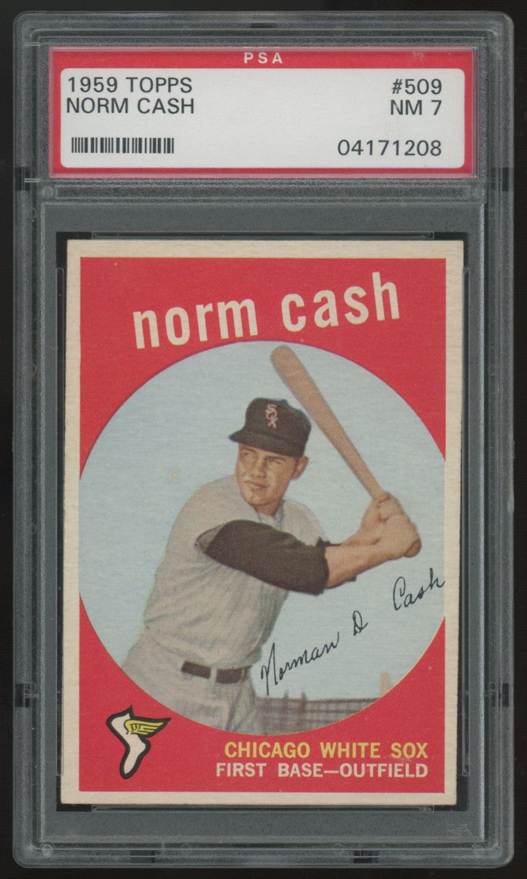 1959 Topps Norm Cash RC #509 PSA 7