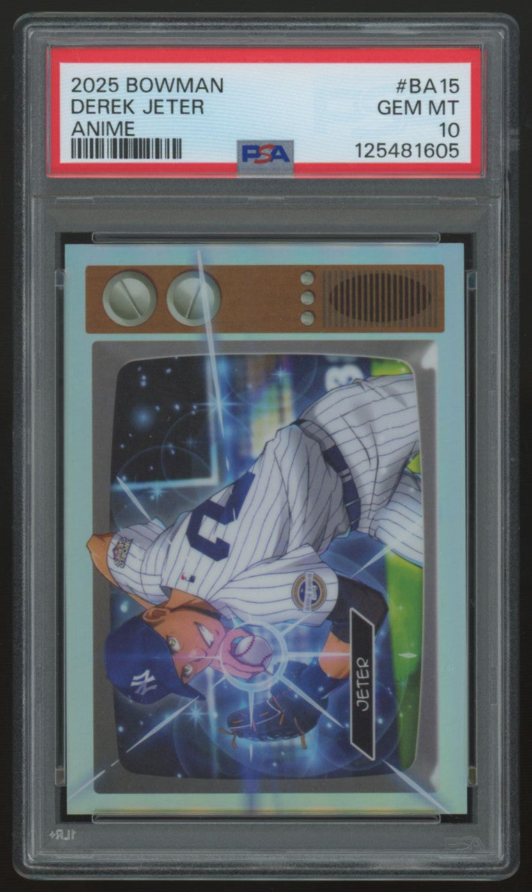 2025 Bowman Derek Jeter Anime SSP #BA-15 PSA 10