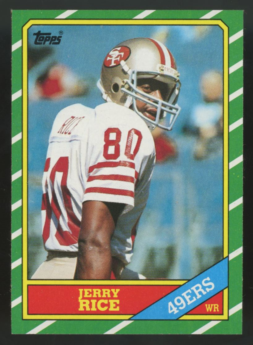 1986 Topps Jerry Rice RC #161 NM-MT "A"