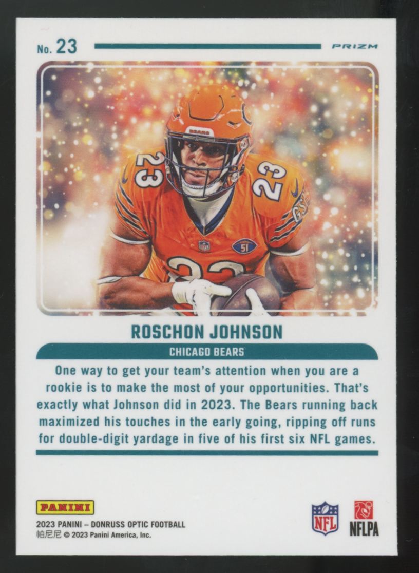 2023 Panini Donruss Optic Roschon Johnson RC Mythical SSP #23