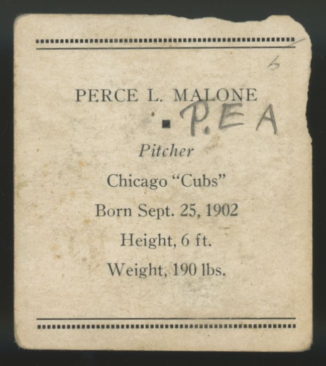 1933 Tattoo Orbit Pat Malone Poor (MK) – LegendsSportsGames