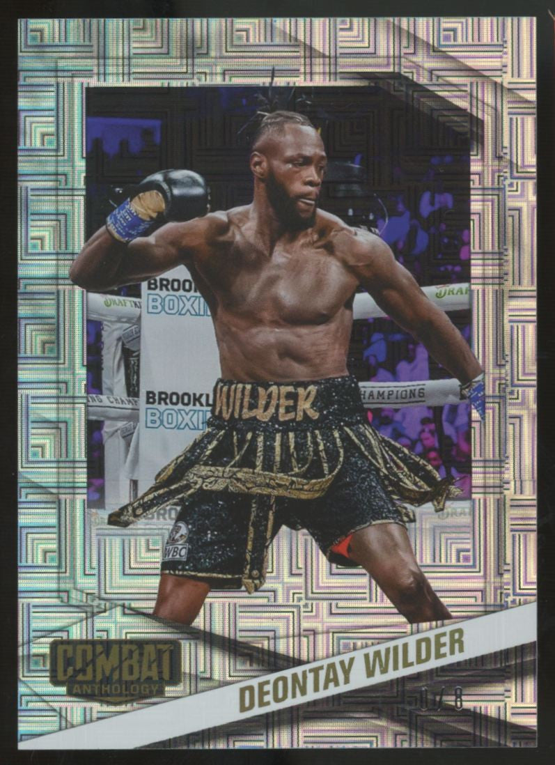 2025 Panini Combat Anthology Deontay Wilder Squared Circle /8 #8