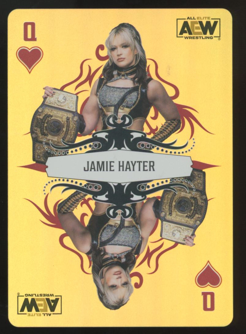 2023 Upper Deck AEW Jamie Hayter Gold Queen Of Hearts Double Or Nothing #PC-9