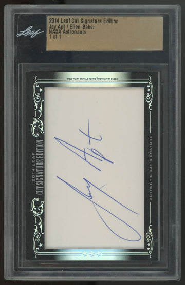 2014 Leaf Cut Signature Edition Jay Apt Ellen Baker Astronauts Dual Auto 1/1