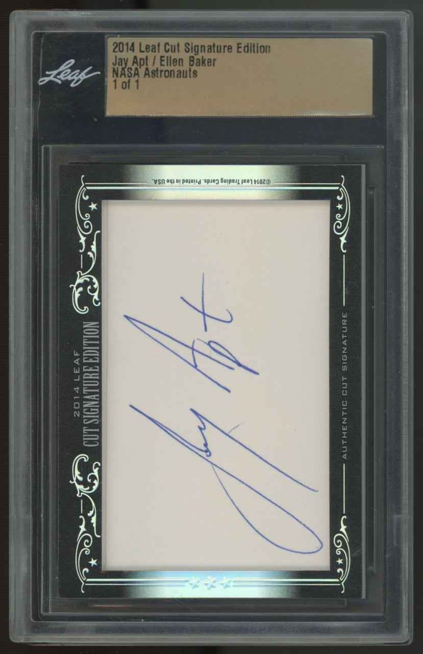 2014 Leaf Cut Signature Edition Jay Apt Ellen Baker Astronauts Dual Auto 1/1