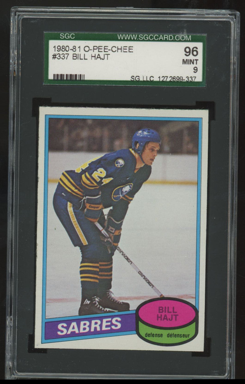 1980-81 O-Pee-Chee Bill Hajt #337 SGC 9
