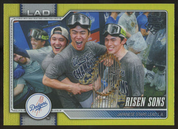 2026 Topps Series Two Shohei Ohtani Yoshinobu Yamamoto Risen Sons Yellow /399