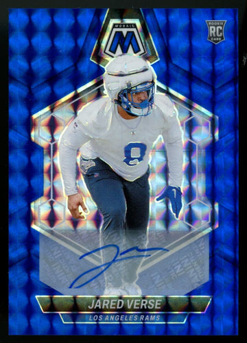 2024 Panini Mosaic Jared Verse RC Blue Auto /99 #319