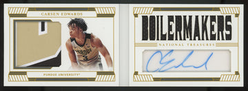 2019-20 National Treasures Collegiate Carsen Edwards Patch Auto Booklet /25 #18
