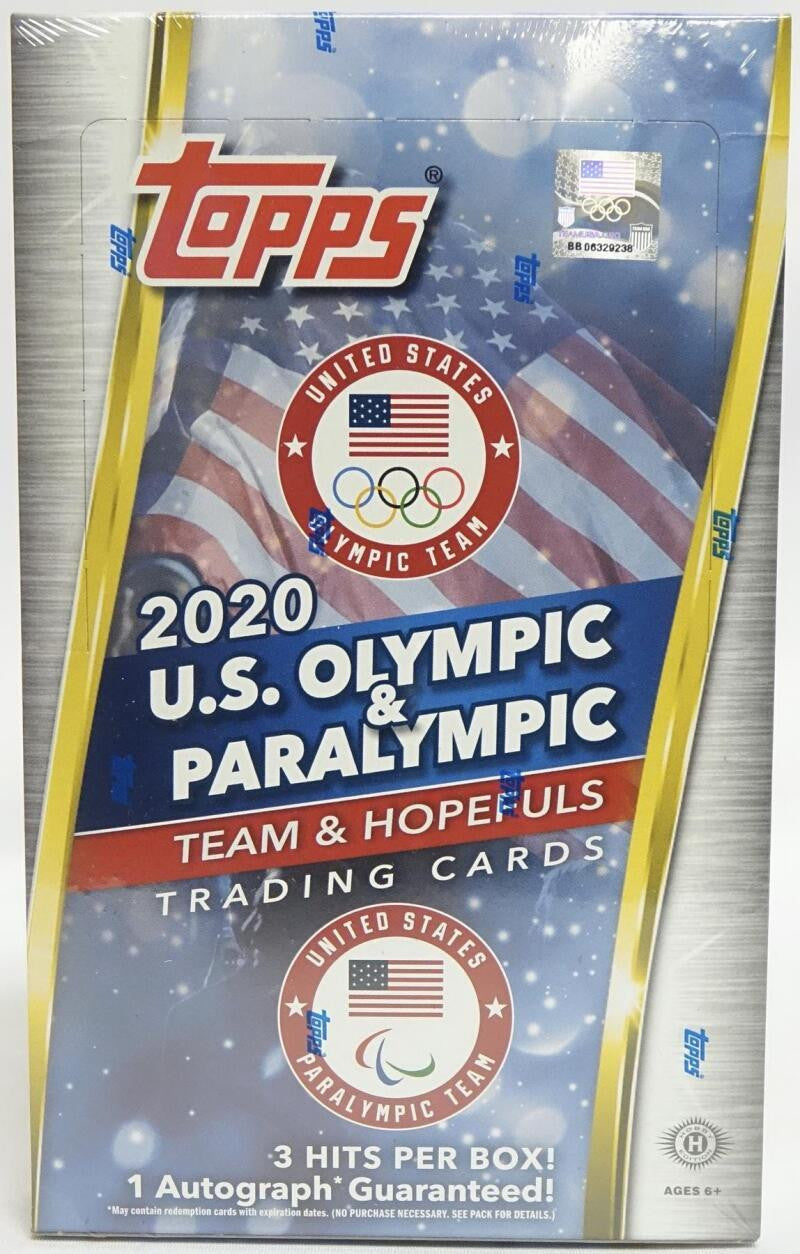 SOLD 11304 2021 Topps U.S. Olympic & Paralympic Team Hopefuls Hobby Box