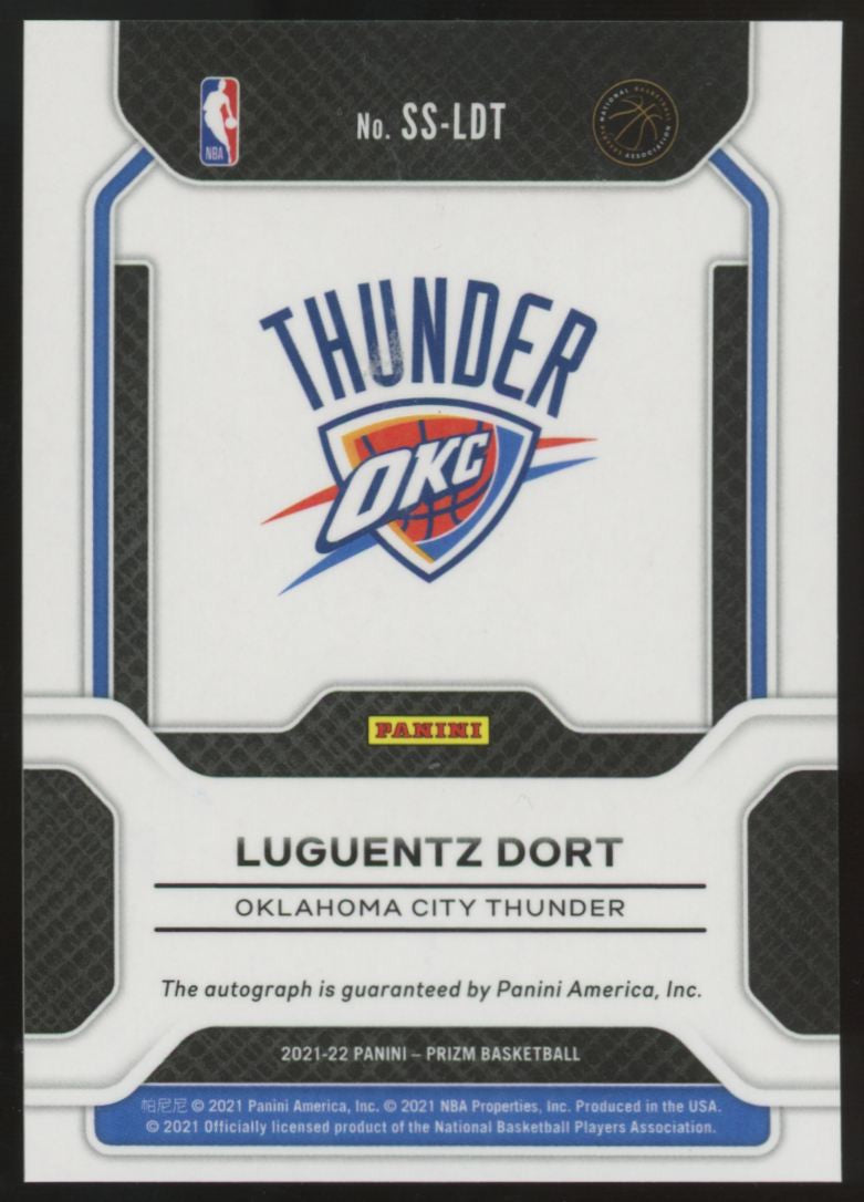 2021-22 Panini Prizm Luguentz Dort Sensational Auto #SS-LDT