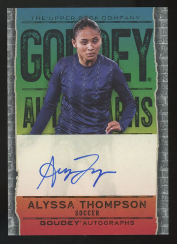 2024 Upper Deck Goodwin Champions Alyssa Thompson Goudey Auto #GA-AT
