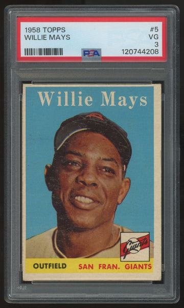 1958 Topps Willie Mays #5 PSA 3 *208