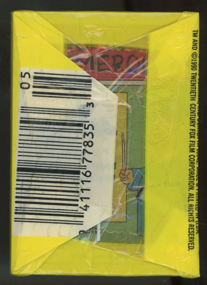 1990 Topps The Simpson's Bart Simpson Factory Sealed Wax Pack