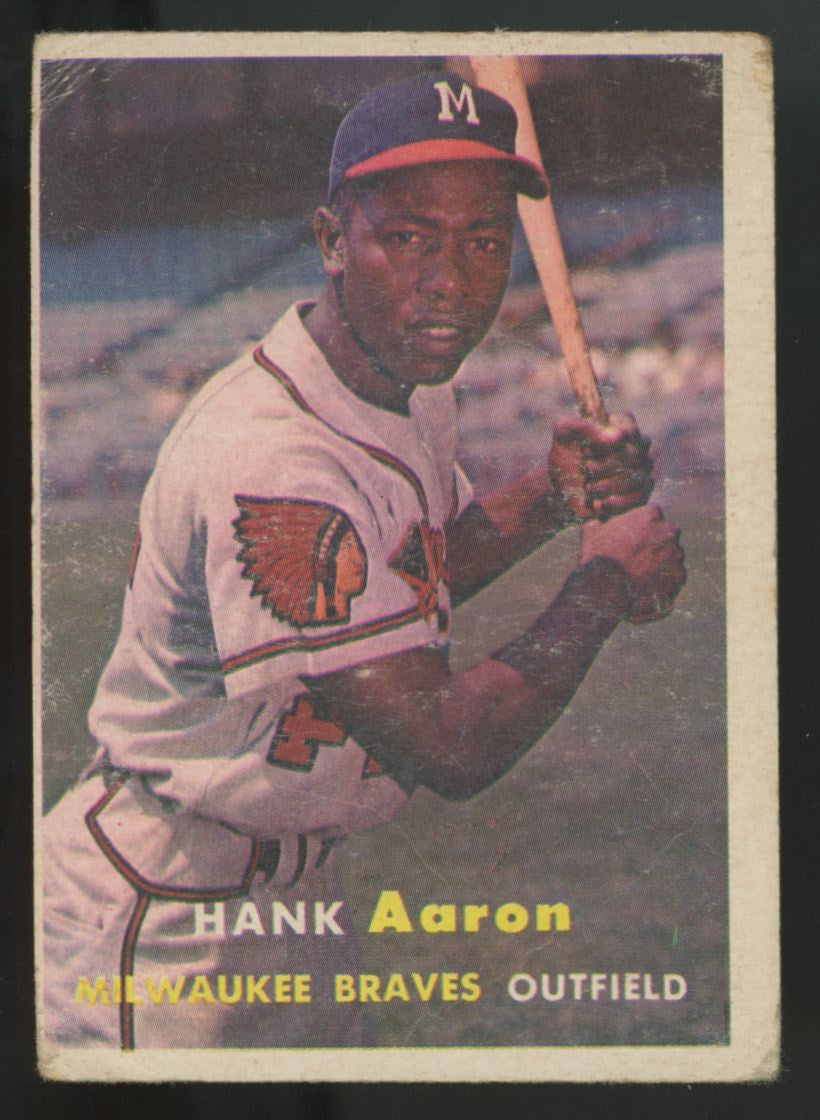 1957 Topps Hank Aaron #20 Poor