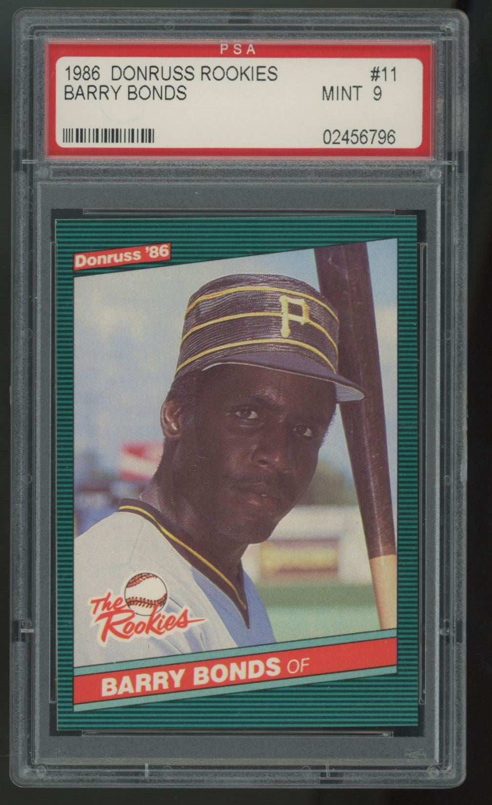 1986 Donruss Rookies Barry Bonds RC #11 PSA 9 *796