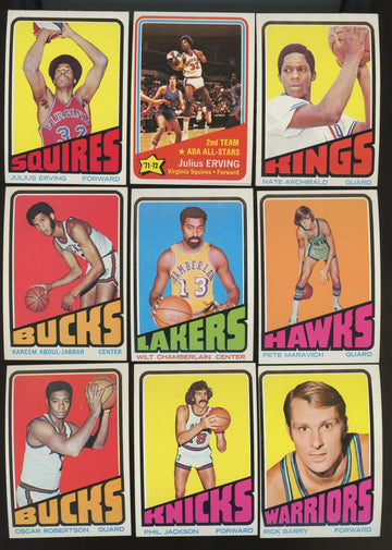 1972/73 Topps Basketball Complete Set (264) EX-NM w/ Wax Wrapper