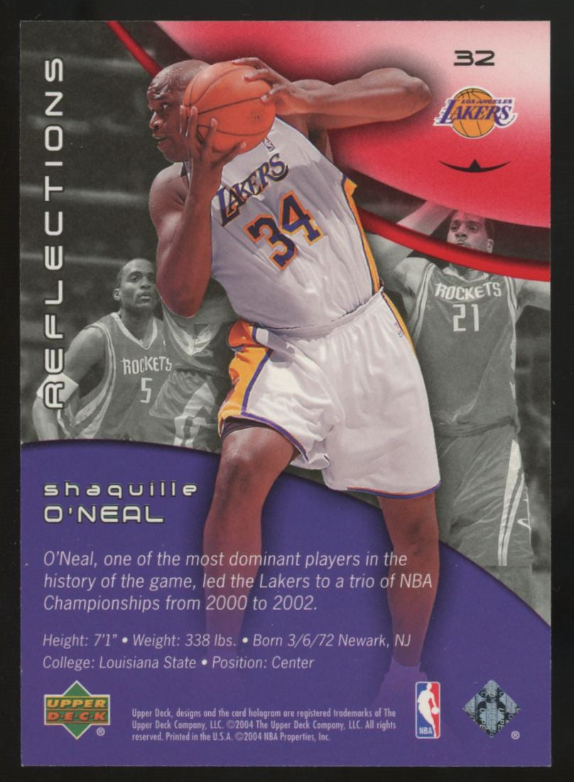 2004-05 Upper Deck Shaquille O'Neal Red Reflections /500 #32