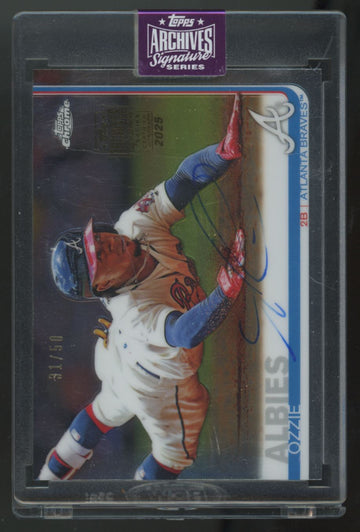 2025 Topps Archives Signature Series Ozzie Albies Auto /50 #57