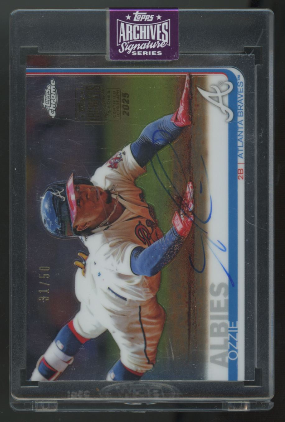 2025 Topps Archives Signature Series Ozzie Albies Auto /50 #57