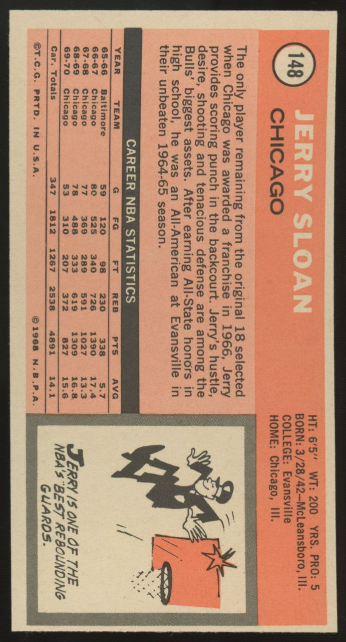 1970-71 Topps Jerry Sloan RC #148 EX