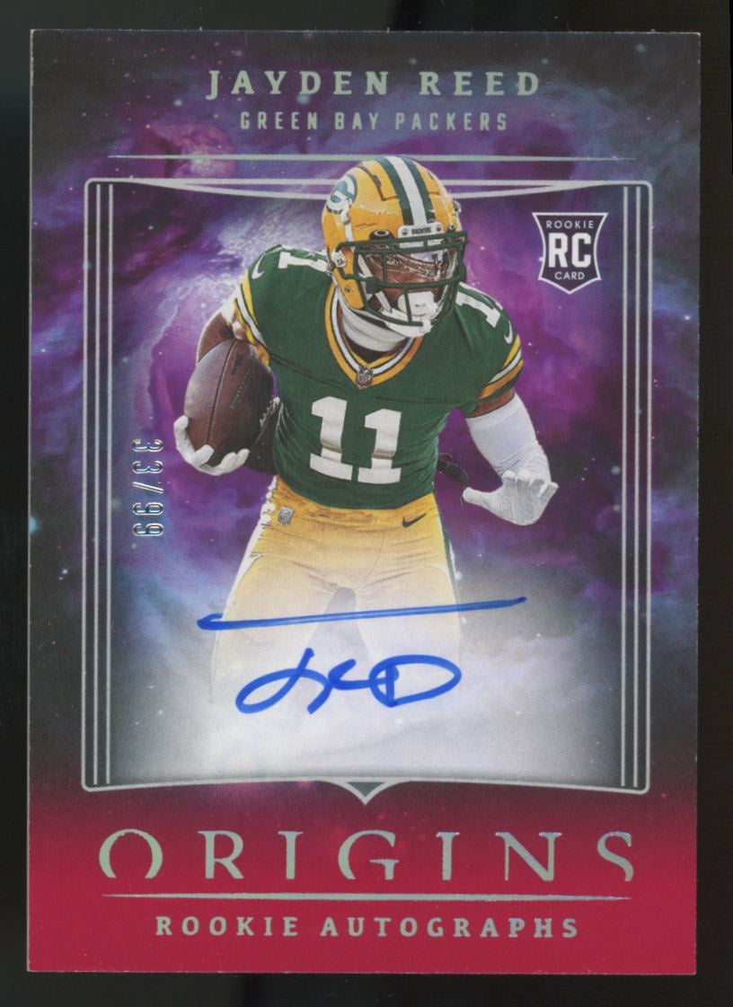 2023 Panini Origins Jayden Reed RC Red Auto /99 #RAJRE