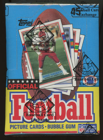 1989 Topps Football Wax Box BBCE Wrapped Sealed