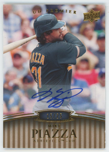 2008 Upper Deck Premier Mike Piazza Auto /25 #162