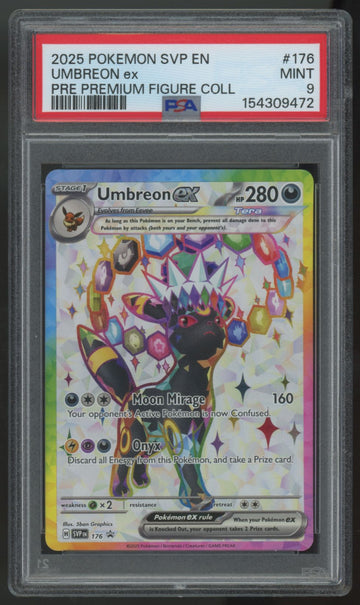 2025 Pokemon Umbreon ex Premium Figure Collection Promo #176 PSA 9 (B)