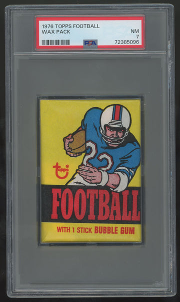 1976 Topps Football Wax Pack PSA 7 *5096