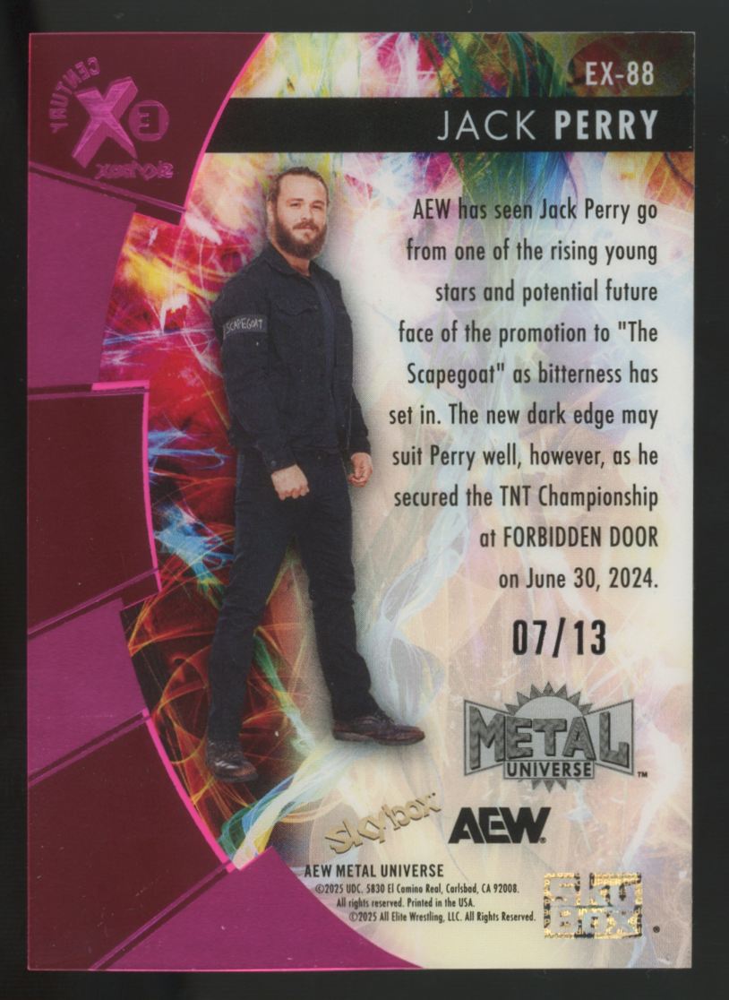 2025 Skybox Metal AEW Jack Perry eX Century Essential Credentials Future /13