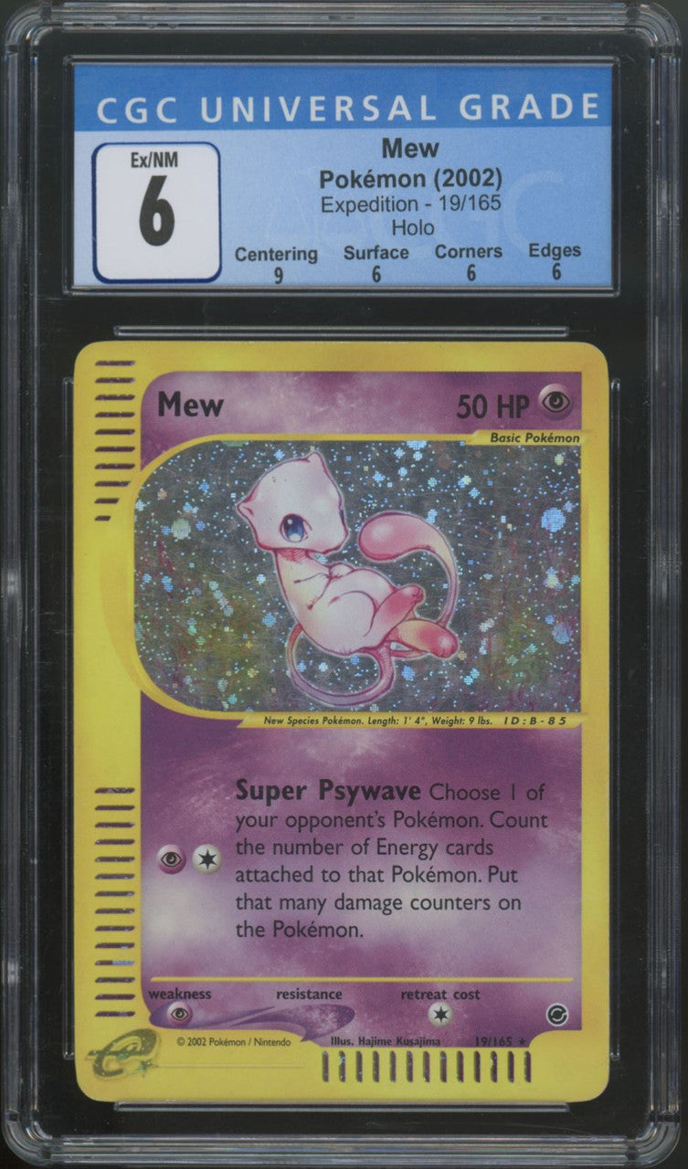 Pokemon Mew Expedition Holo #19/165 CGC 6