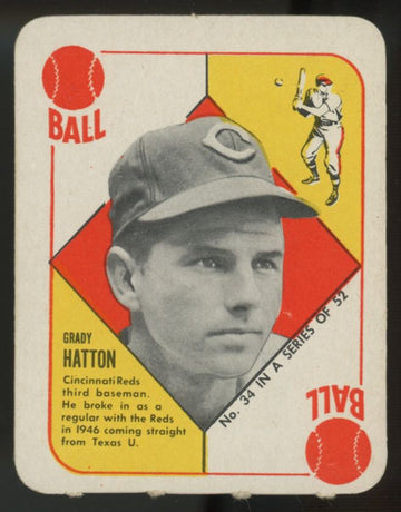 1951 Topps Red Back Grady Hatton #34 EX+
