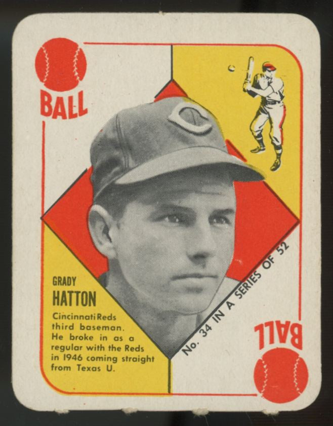 1951 Topps Red Back Grady Hatton #34 EX+