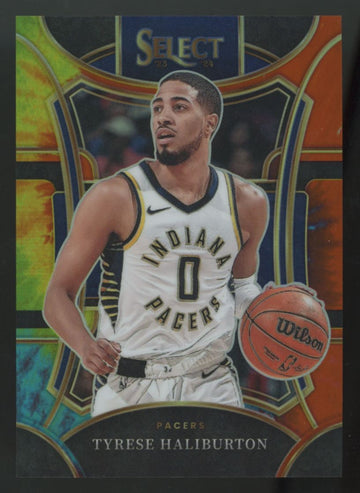 2023-24 Panini Select Tyrese Haliburton Mezzanine Tie-Dye Prizm /25 #372