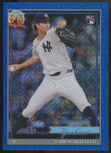 2026 Topps Silver Pack Cam Schlittler RC Blue /150 #91C-94
