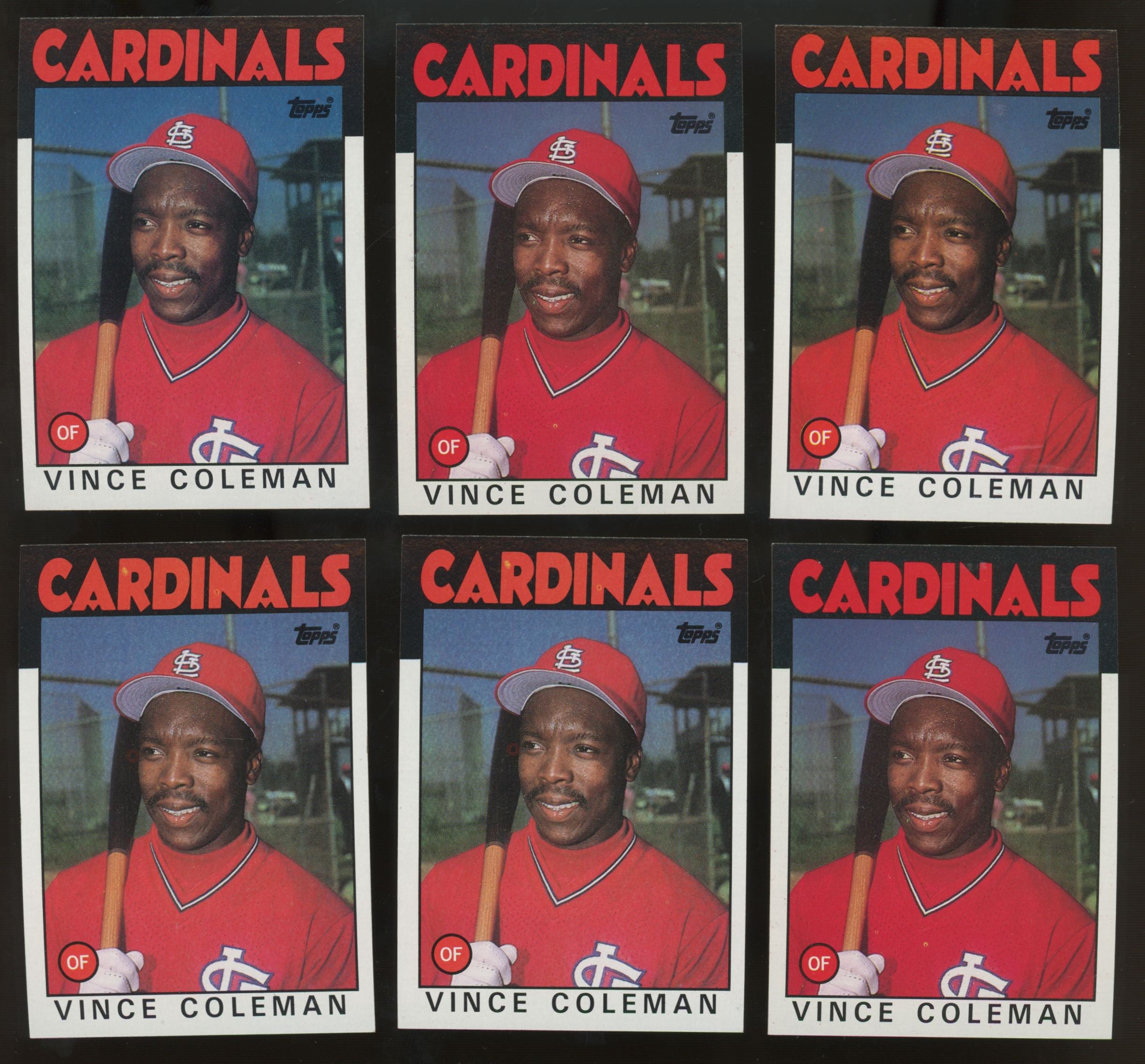 1986 Topps Vince Coleman #370 (Lot of 42)