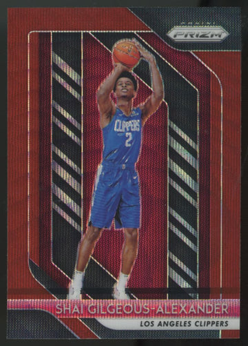 2018-19 Panini Prizm Shai Gilgeous-Alexander RC Ruby Wave SSP #184